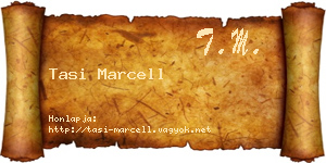 Tasi Marcell névjegykártya